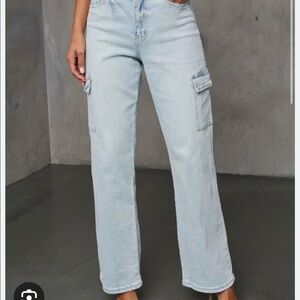 Vici 90s high rise cargo jeans size 28